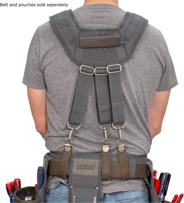 Estwing 94758 Cooling Mesh Padded Tool Belt Suspenders, Durable, Steel Hardware, Chest Strap, Adjustable
