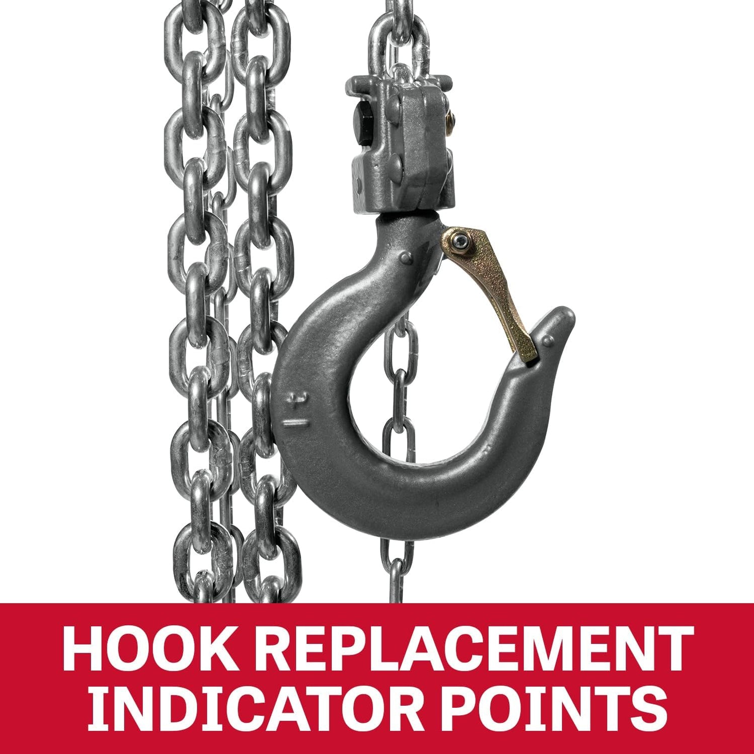JET 1-Ton Aluminum Hand Chain Hoist, 20' Lift (AL100-100-20 ...
