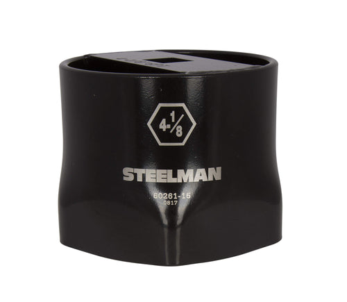 Steelman 60261-15 4-1/8-inch 6-Point Wheel Bearing Locknut Socket, 3/4-inch Drive, Heavy Duty Steel