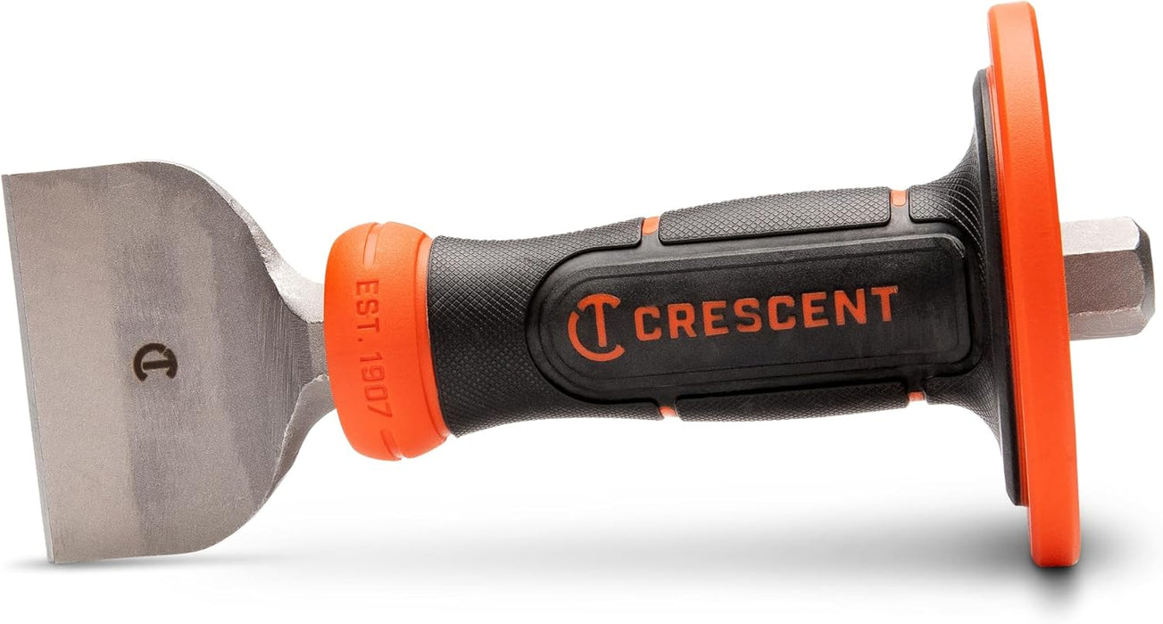 Crescent CBCH30H 3" x 8-1/2" Brick Chisel with Handguard