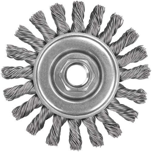 DEWALT DW49253 4 in. x 5/8 in.-11 in. XP .020 Carbon Cable Twist Wire Wheel