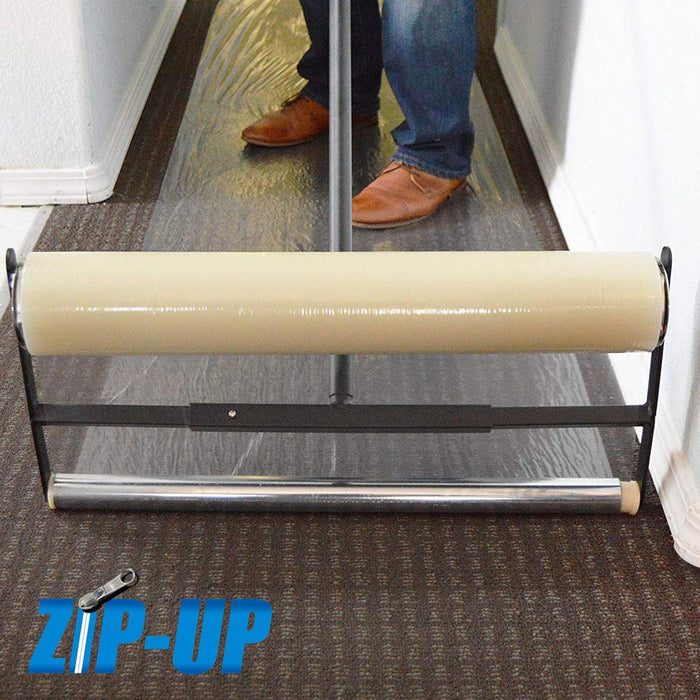 ZIP-UP Products Carpet Protection Film - 24" x 50' Floor and Surface Shield with Self Adhesive Backing & Easy Installation