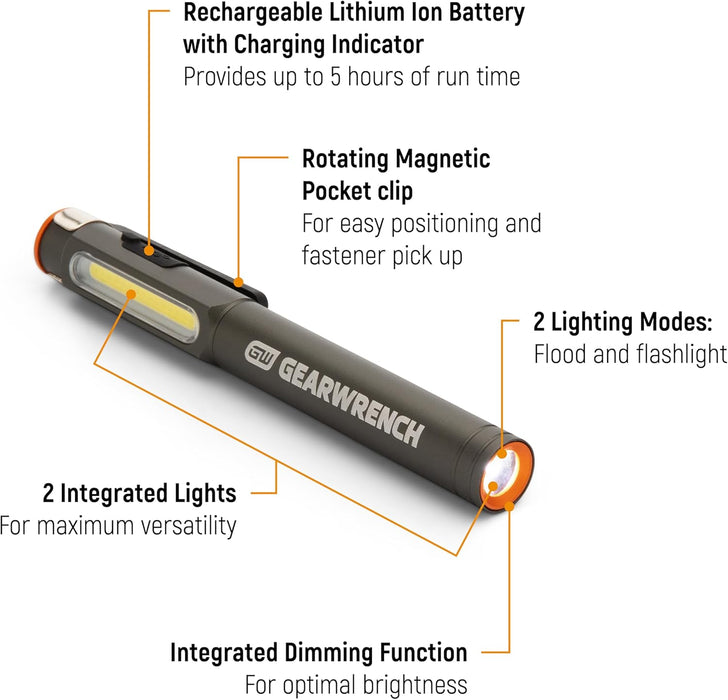 GEARWRENCH Rechargeable Pen Light | GWPL