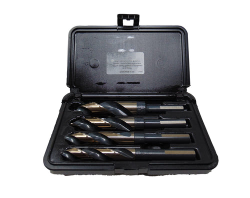 Norseman (26443) 4 Piece 9/16 in. to 1 in. Heavy Duty Black and Gold Vortex 1/2 in. Shank Set
