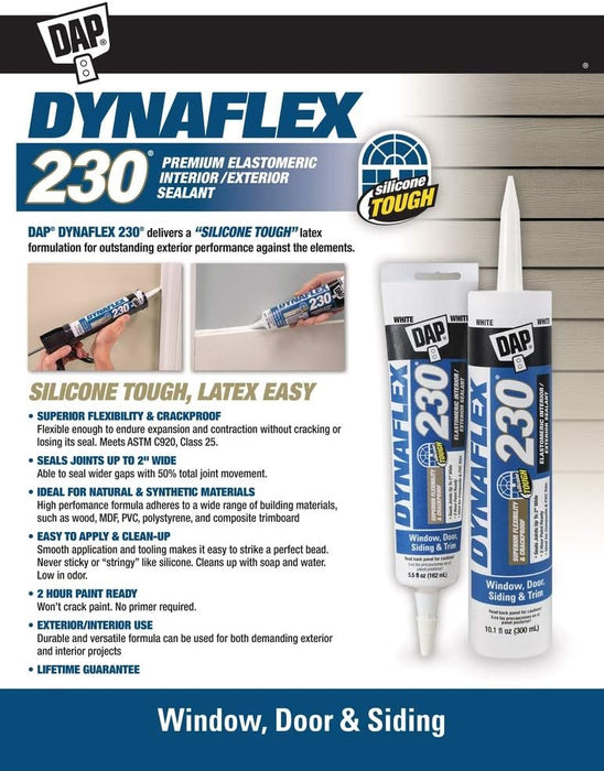 DAP 7079818280 DYNAFLEX 230 Black Raw Building Material, 10.1 oz