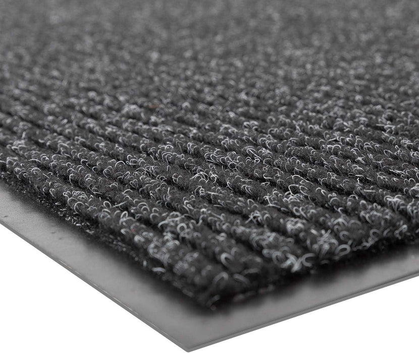 Notrax 109 Brush Step Carpeted Indoor/Outdoor Entrance Mat for Home or Office, 3' X 6', Absorbent Slip Resistant Heavy Duty Entry Mat, Charcoal, 109S0036CH