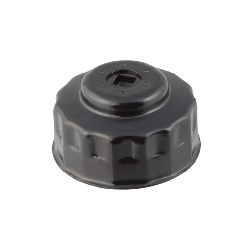 Steelman 06118 Low Profile Oil Filter Cap Wrench Socket 75mm and 77mm x 15 Flute, 3/8-inch Drive, Heavy Duty Chrome Vanadium Steel