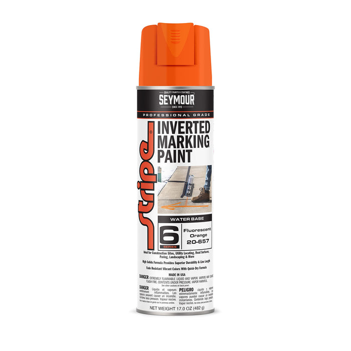 Seymour 20-657 Stripe Inverted Tip Marker, Orange Fluorescent