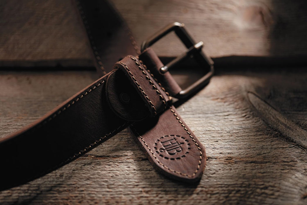 Hults Bruk 840797 Leather Belt 37" - 1.5" Wide