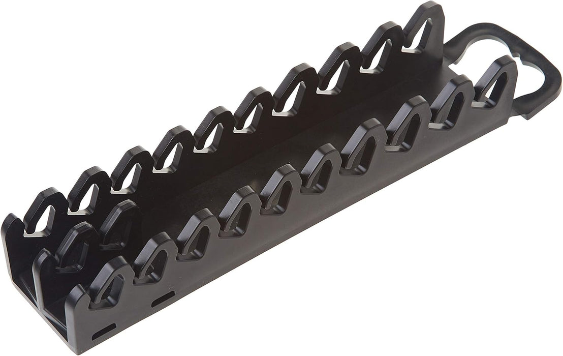 Ernst Manufacturing 10-Tool Screwdriver Gripper - Screwdriver Holder in Vibrant Black (Model 5311) for Portable or Pegboard Storage of Screwdriver Set