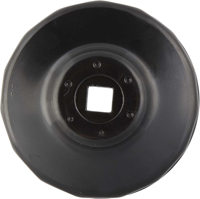 Steelman 06122 Low Profile Oil Filter Cap Wrench Socket 80mm x 15 Flute, 3/8-inch Drive, Heavy Duty Chrome Vanadium Steel