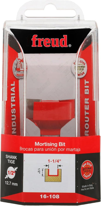 Freud 16-108: 1-1/4" diameter Spoilboard Surfacing & Mortising Bit with 1/2" shank, 1/2" carbide height
