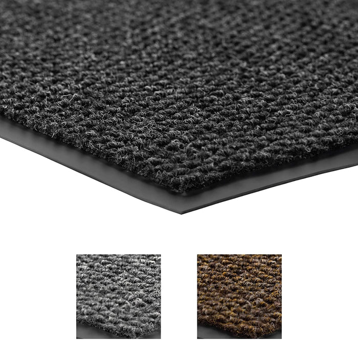 Notrax 136S0310CH 136 Polynib Entrance Mat for Home or Office, 3' X 10' Charcoal (Rectangular)