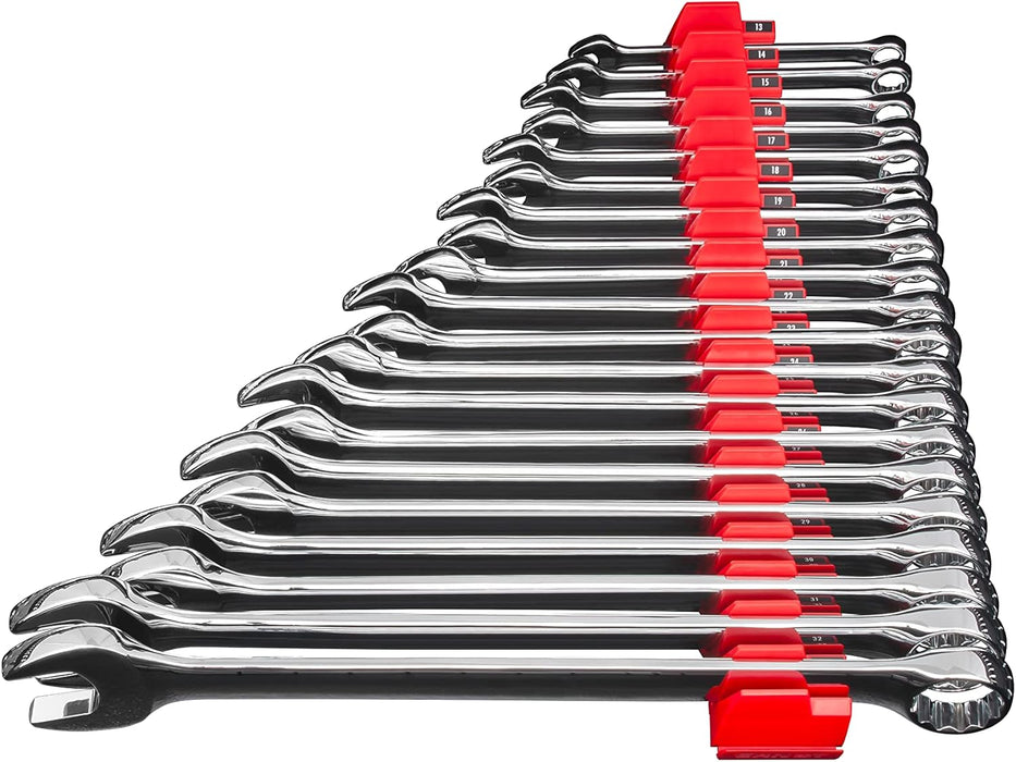 Ernst Manufacturing Wrench Pro - Modular Wrench Organizer for 20 Tools with Magnetic Base (Red) - Made in the USA