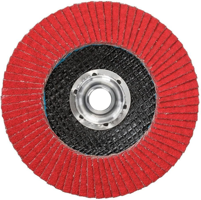 DEWALT DWA8282H 80G T29 XP Ceramic Flap Disc, 4-1/2" x 5/8" Hub