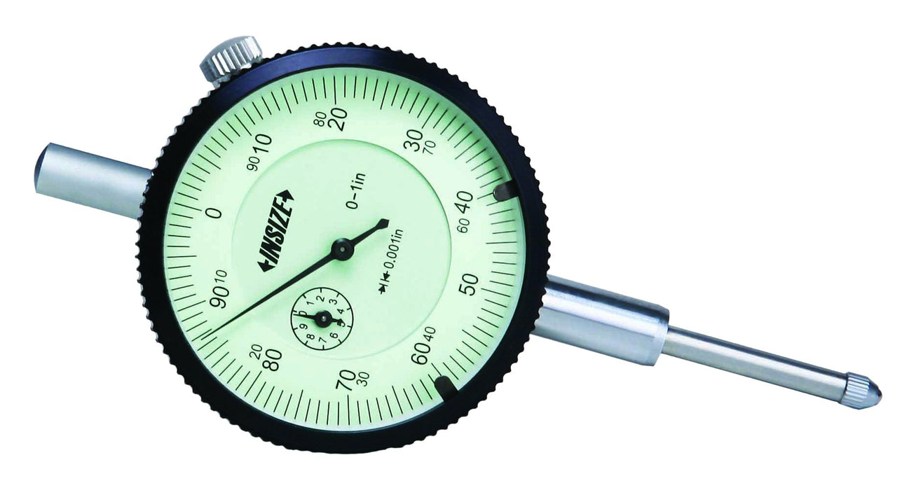 INSIZE 2307-025 Dial Indicator, .25", Graduation 0.001"
