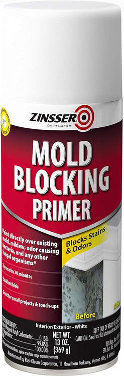 Rust-Oleum Zinsser Molding Blocking Spray Primer, 13 oz, White