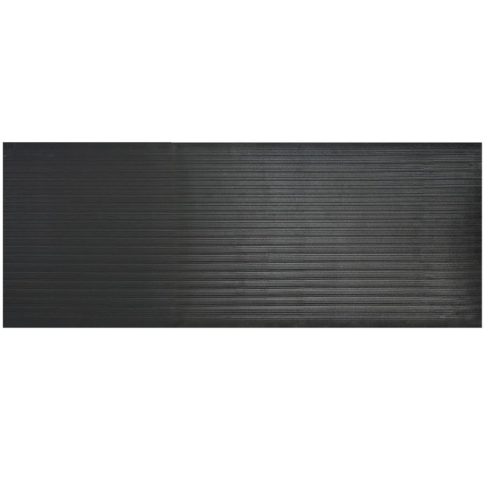 Durable Sponge Vinyl 3/8" Anti-Fatigue Mat, 36" x 120", Black