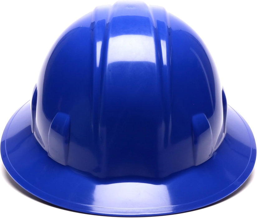 Pyramex HP26160 SL Series Full Brim Hard Hat, 6-Point Ratchet Suspension, Blue