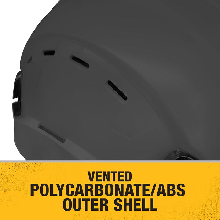 DEWALT DPG22V Gray Type II Class C 4-Point Ratcheting Vented Safety Helmet