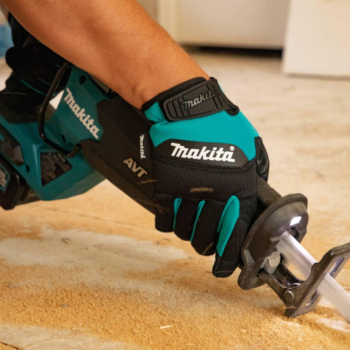 Makita T-04232 100% Genuine Leather-Palm Performance Gloves, X-Large