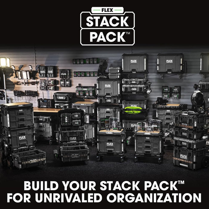 FLEX STACK PACK Storage System Folding Rack Shelf — Contractor Tool ...