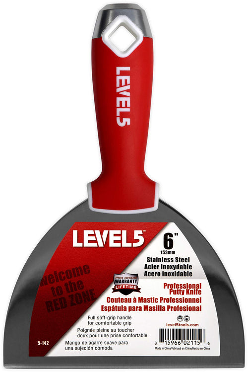 LEVEL5 Taping Knives | Stainless Steel, Composite Handle