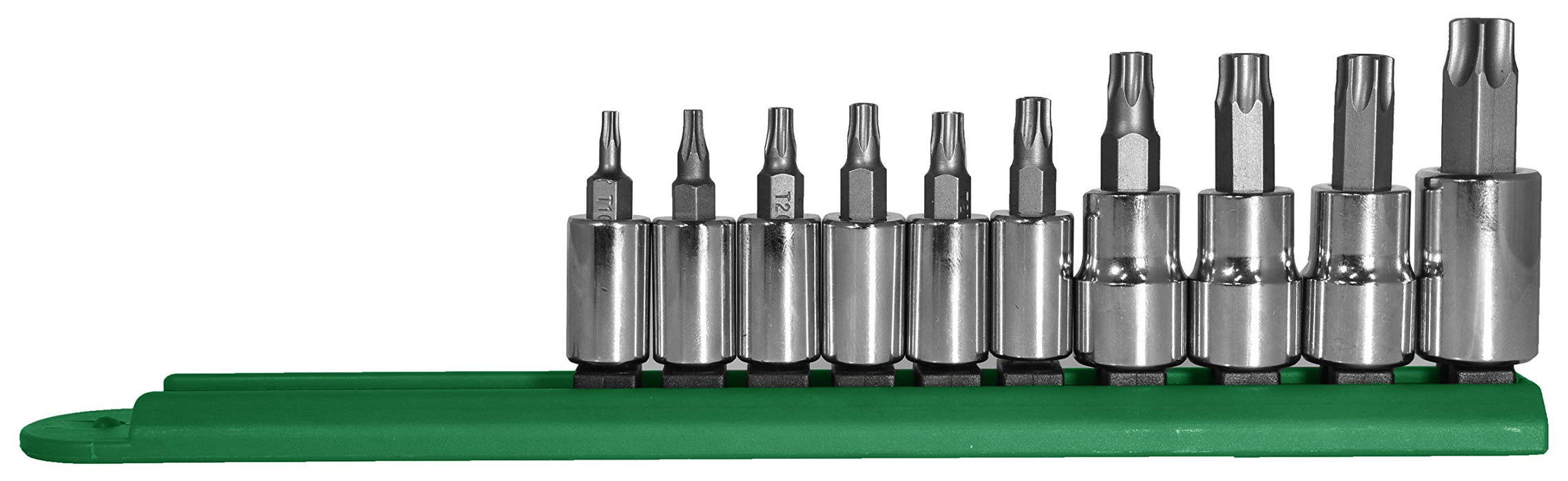 Mayhew Tools 16014 Tamperproof Torx Socket Bit Set, Chrome Plated, 10-Piece