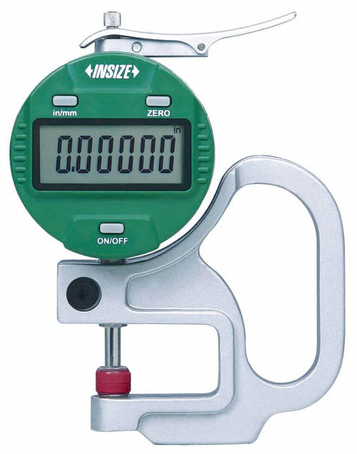 INSIZE 2871-10 Electronic Thickness Gage, Resolution 0.0005", 0" - 0.4"