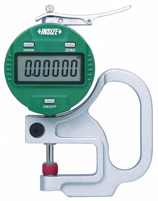 INSIZE 2871-10 Electronic Thickness Gage, Resolution 0.0005", 0" - 0.4"