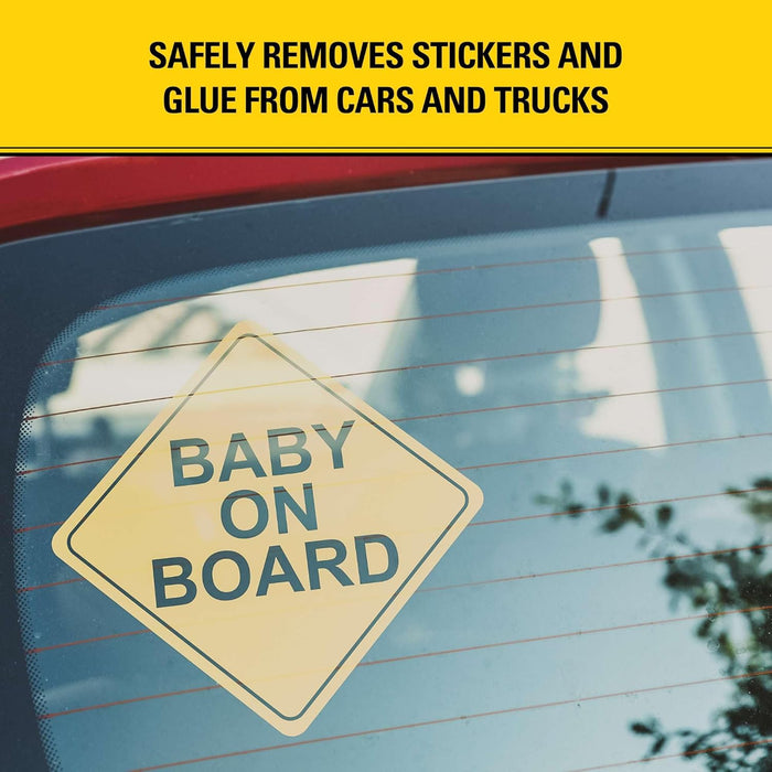 STANLEY T242 Label & Sticker Remover, Automotive-Grade Adhesive Cleaner, Safely Removes Adhesive Residue on Auto Surfaces, 5 oz (Pack of 1)