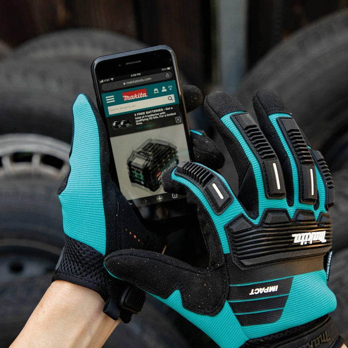 Makita T-04248 Advanced Impact Demolition Gloves, Medium