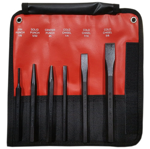 Mayhew 61406 Punch and Chisel Set, 6-Piece