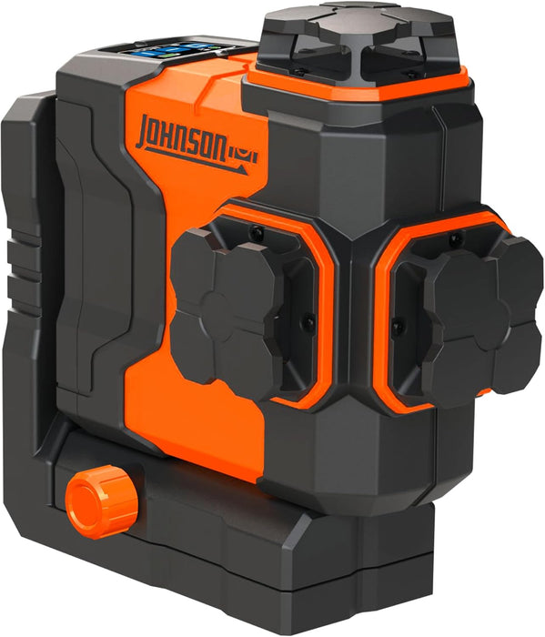 Johnson JLN300-GN3360 Laser Level, Self Leveling, 3x360° Plane Laser with GreenBrite Technology, Magnetic Base, Hard-shell Carry Case, Lithium Ion Battery, Magnetic Target, Track Mount