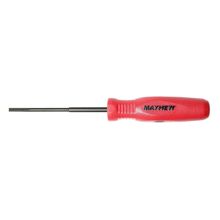 Mayhew Tools 31301 Micro Screwdriver, 5/64" x 2", Red Slotted 5/64" x 2"