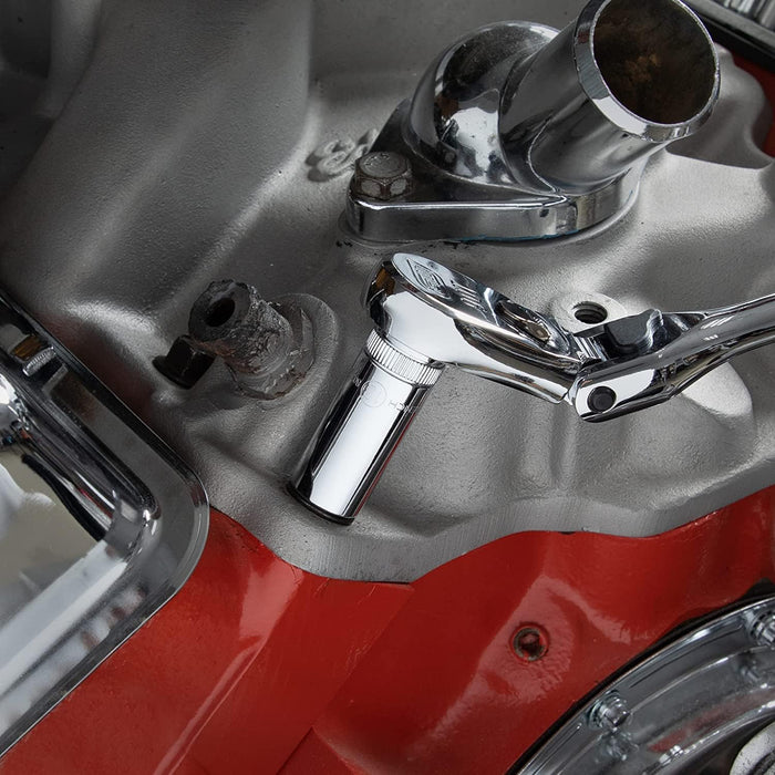 GEARWRENCH 47 Pc. 1/4" Drive 6 Pt. Socket Set, Standard & Deep, SAE/Metric - 80314D 1/4" 47-piece kit