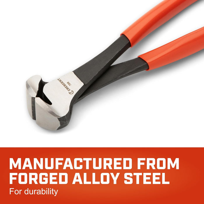 Crescent 729CVN 9-1/4" Dipped Handle End Cutting Nipper Pliers