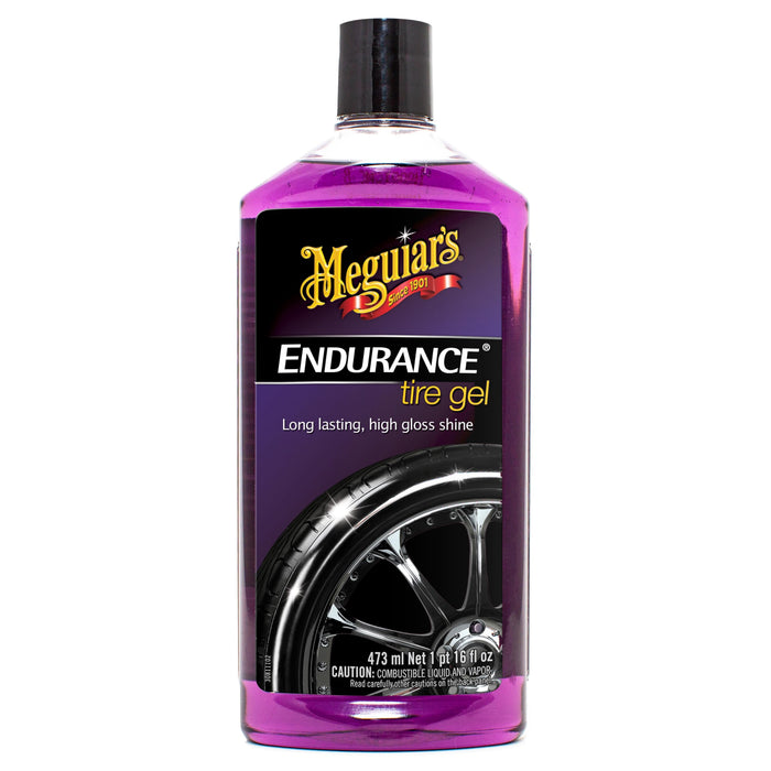 Meguiar's G7516 Endurance Tire Gel, Premium Tire Gel for a Lasting Glossy Shine - 16 Oz Bottle, PURPLE