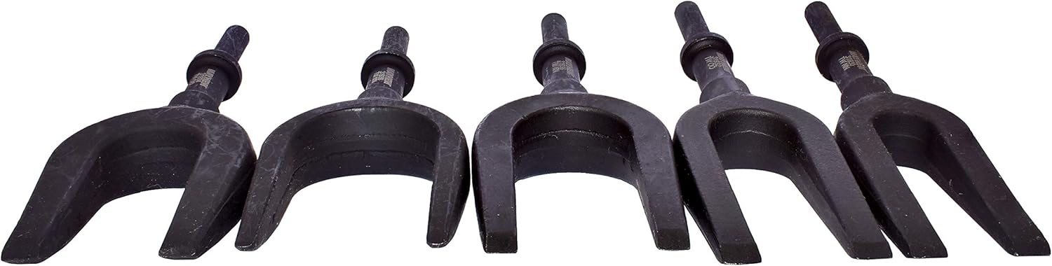 Mayhew Tools 31940 Pneumatic Separating Fork, 5-Piece Set, Black Oxide Finish