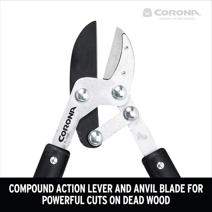 Corona Compound Action Anvil Lopper, 32 Inch, FL 3420, Red