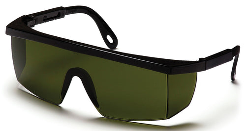 Pyramex SB460SF Integra Safety Eyewear, 3.0 Ir Filter Lens With Black Frame