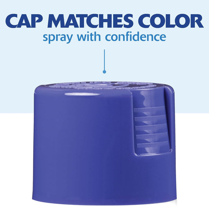 Rust-Oleum 355057 Painter's Touch 2X Ultra Cover Spray Paint, 12 oz, High Gloss Macaw Blue (Pack of 6)