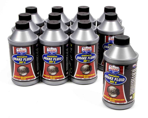 Lucas Oil 10827-12 DOT 4 Brake Fluid, 12 oz. (Case of 12)