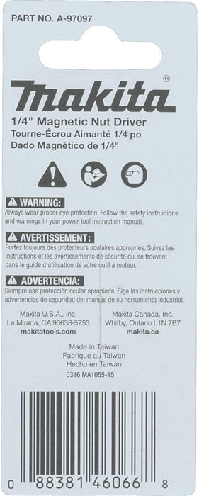 Makita A-97097 Impactx 1/4″ x 1-3/4″ Magnetic Nut Driver 1-Pack