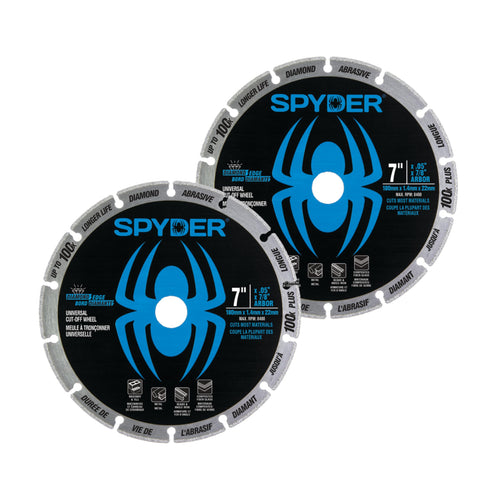 Spyder Diamond Edge Diamond 7-in Cut-Off Wheel 2-Pack