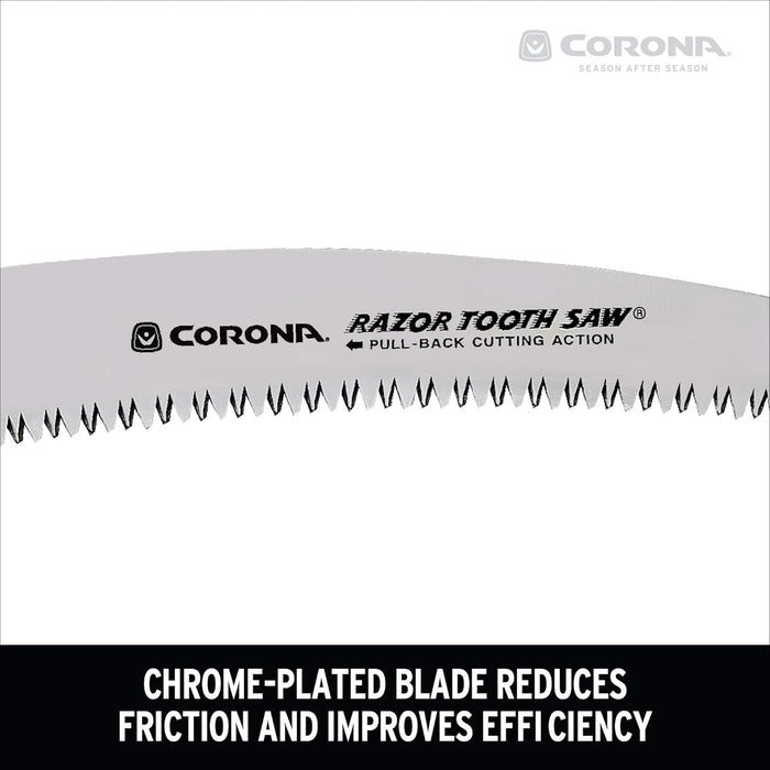 Corona Tools 10-Inch RazorTOOTH Folding Pruning Curved Blade Hand Saw - RS16150, Red