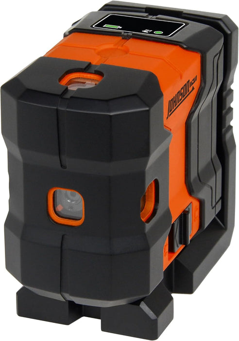 Johnson JDT300-GN5D Laser Level, Self-Leveling Kit 5 Dot Laser with GreenBrite Technology, Magnetic Base, Hard-Shell Carry Case, Floor Mount