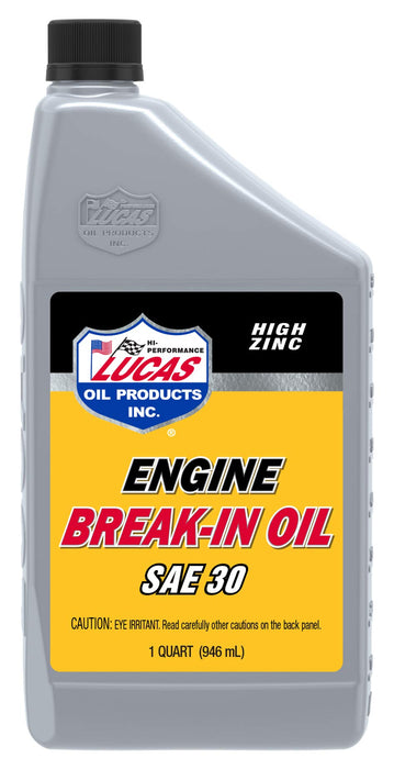 Lucas Oil 10630 Engine Break-In Oil SAE 30, 1 Quart