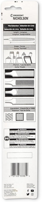 Crescent Nicholson 06706NN 8" Rectangular Double/Single Cut Axe File