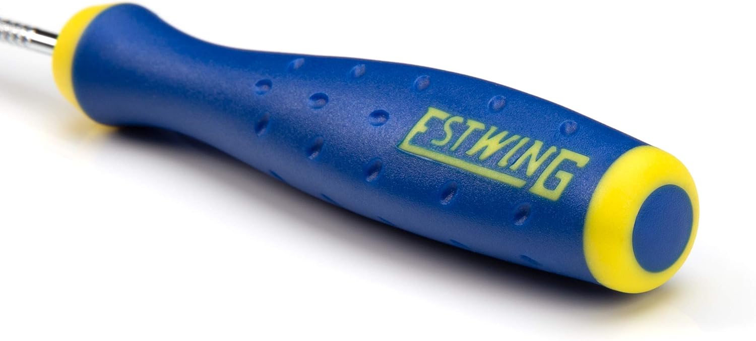 Estwing 42450-02 6.75-Inch Long Precision Pick Tool with 90-Degree Angled Tip for Removing Hoses, Clips, Washers, and More, Chrome Vanadium Steel, Comfortable Grip
